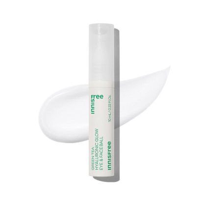 INNISFREE Bola de cara y ojos con brillo hialurónico de té verde 10 ml