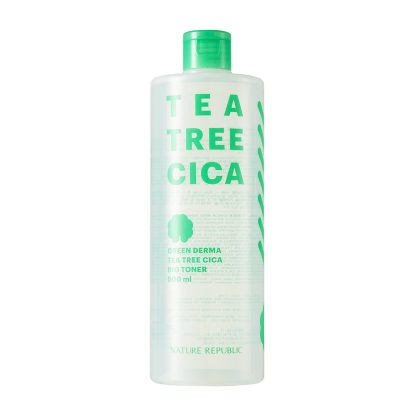 Tónico facial Green Derma Tea Tree Cica de Nature Republic, 500 ml