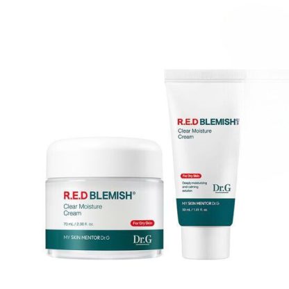 Juego de crema humectante transparente Dr.G Red Blemish (100 ml + 30 ml + tóner 30 ml)