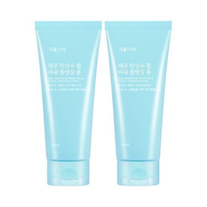 Espuma limpiadora Power Whip de Singmulnara Jeju Sparkling Water, paquete doble de 150 ml + 150 ml