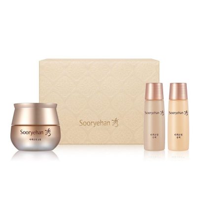 Set especial Sooryehan Bichaek Ginseng Cream (Crema 30 ml + Tónico 25 ml + Emulsión 25 ml)