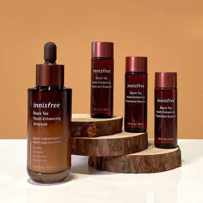 Set especial innisfree ampolla potenciadora de juventud de té negro 50 ml