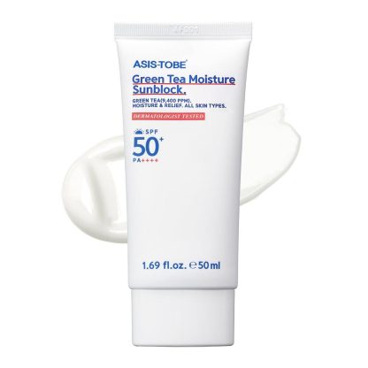 asis-tobe Bloqueador solar hidratante de té verde 50 ml