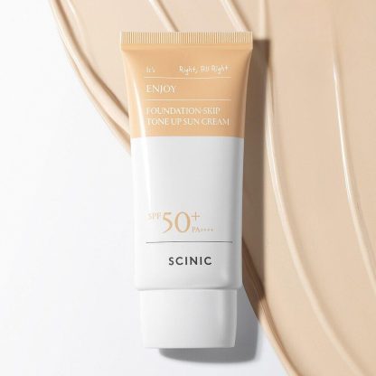 Scinic Enjoy Foundation Skip Tone Up Crema Solar 50g 1+1 Set Especial - Imagen 2