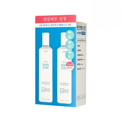 ETUDE Pure Chemical Acid 5.5 Tónico Calmante Doble Plan (350 ml + 350 ml) - Image 2