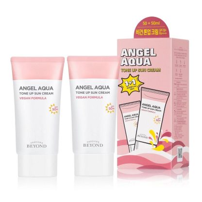 BEYOND Angel Aqua Crema Solar Tonificante 1+1 Set Especial (Vegano)