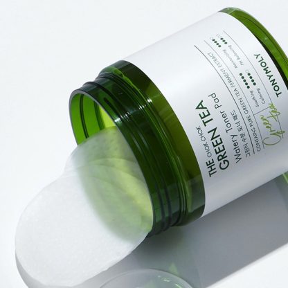 Almohadilla tónica hidratante de té verde Chok Chok de TONY MOLY, 280 ml, 70 unidades - Imagen 3