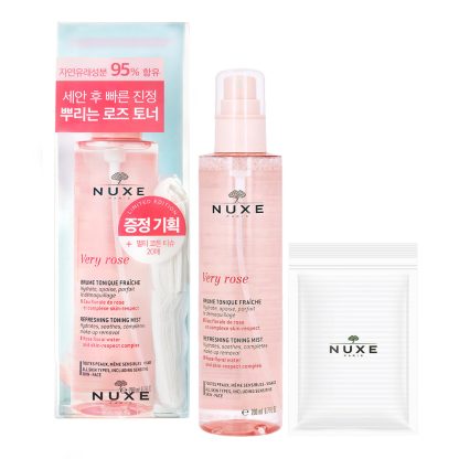 Set de tónico refrescante Nuxe Berry Rose de 200 ml + disco de algodón de 20 unidades