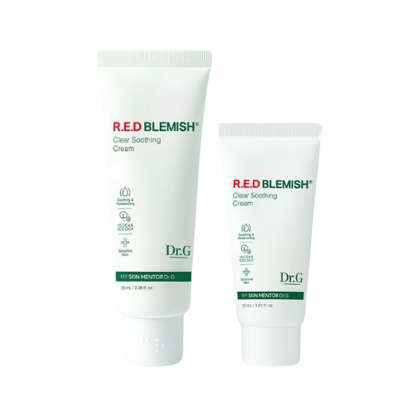 Crema calmante Dr.G Red Blemish Clear, set de 70 ml y 30 ml