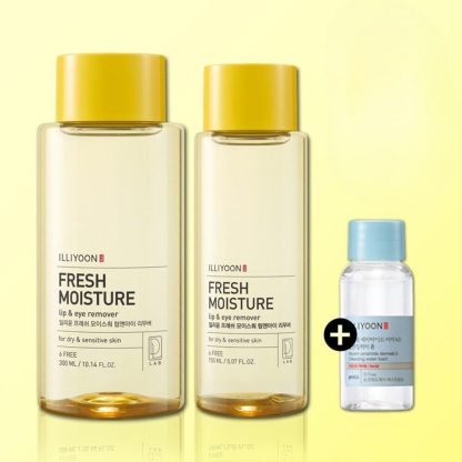 Juego especial desmaquillador de ojos y labios Fresh Moisture de ILLIYOON (300 ml + 150 ml + 30 ml)