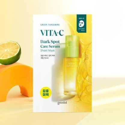 Goodal Green Tangerine Vita-C Mascarilla de suero para el cuidado de las manchas oscuras Hoja 1 unidad