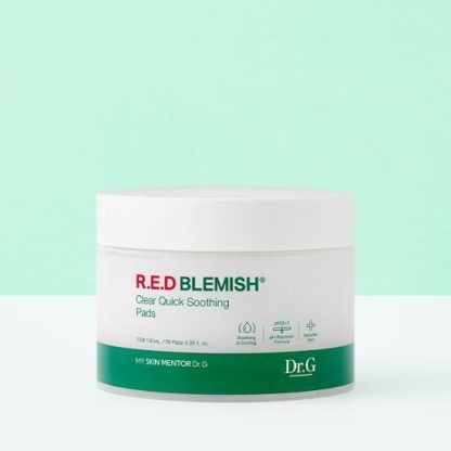 Dr.G RED Blemish Clear Almohadillas calmantes rápidas 70 almohadillas