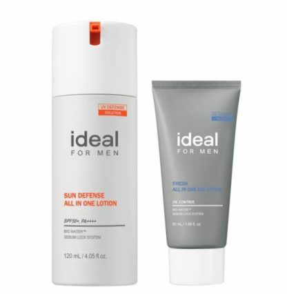 Ideal para hombres Juego de loción todo en uno Sun Defense (SPF50+, PA++++) Ideal para hombres Juego de loción todo en uno Sun Defense (SPF50+, PA++++)