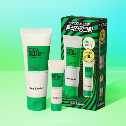 Real Barrier Cica Relief RX Crema Calmante 60mL Set Especial (+10mL) - Imagen 2