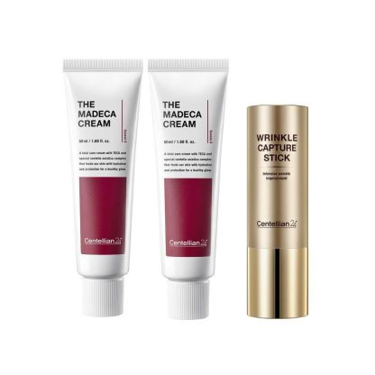 Set de regalo especial doble Centellian24 Madeca Cream (crema 50 ml * 2 unidades + barra antiarrugas 1 unidad)