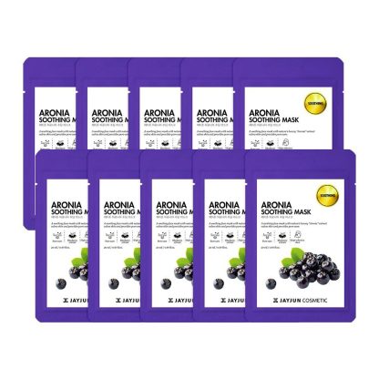 JAYJUN Aronia Mascarilla Calmante Hoja 1 PASO 10ea