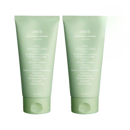 Abib Acné Espuma Limpiadora Heartleaf Espuma 150 ml Paquete doble