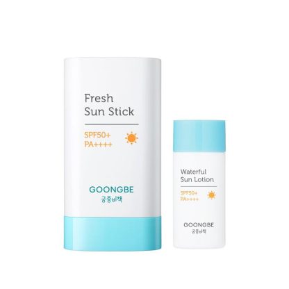 GOONGBE Fresh Sun Stick SPF50+ 19g + Loción Solar 10g Set Especial