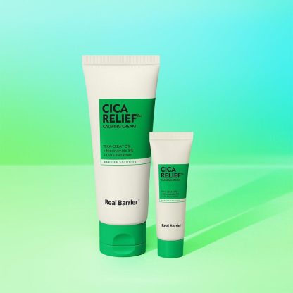 Real Barrier Cica Relief RX Crema Calmante 60mL Set Especial (+10mL)