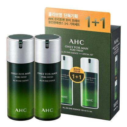 AHC Only For Man Pore Fresh All In One Essence Juego especial 2 en 1