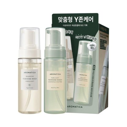 AROMATICA Pure & Soft Gel de baño femenino 170 ml Set especial (+Manzanilla X Árbol de té 170 ml) - Imagen 2