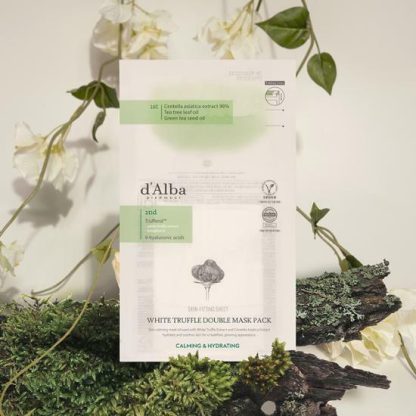 Hoja de paquete de mascarilla doble de trufa blanca d'Alba [calmante e hidratante]