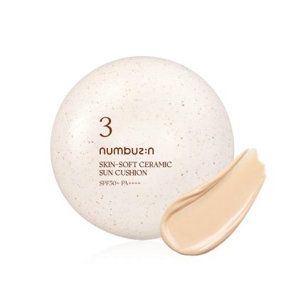 numbuzin No. 3 Cojín solar de cerámica suave para la piel SPF50+ PA++++