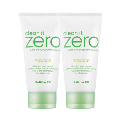 BANILA CO Clean It Zero Pore Limpiador en espuma clarificante 150 fl oz 1+1 Set especial