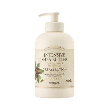 Crema limpiadora/loción intensiva con manteca de karité SKINFOOD 450 ml