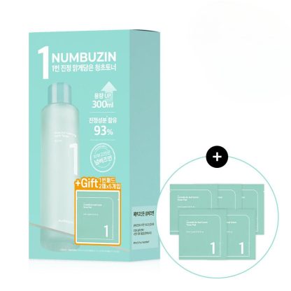 numbuzin No. 1 Pure-full Clean Toner 300mL Juego especial (+ 10 almohadillas de tóner)