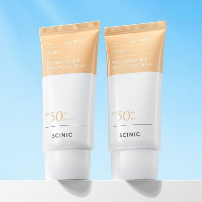 Scinic Enjoy Foundation Skip Tone Up Crema Solar 50g 1+1 Set Especial