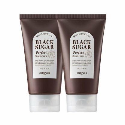 SKINFOOD Paquete doble de espuma exfoliante Black Sugar Perfect