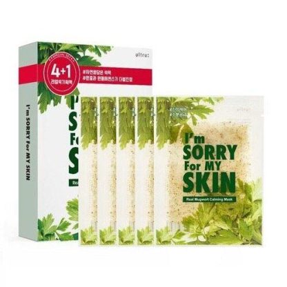 ultru I'm Sorry For My Skin Real Mugwort Mascarilla Calmante Hoja 4 + 1 Hojas