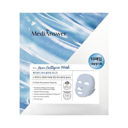 MediAnswer Hoja de mascarilla de colágeno para poros 10P