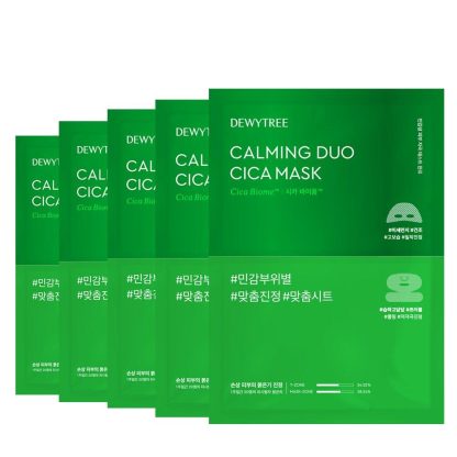 DEWYTREE Calming Duo Cica Mascarilla Hoja 5P