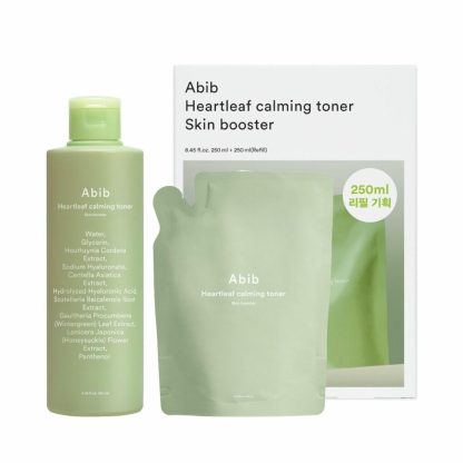 Abib Heartleaf Calming Toner Skin Booster 250 ml Juego especial (+250 ml)