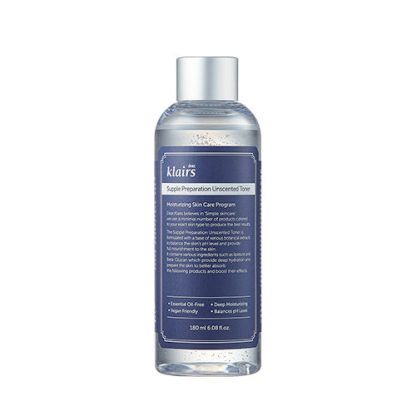 Tónico sin fragancia Supple Preparation de Klairs, 180 ml