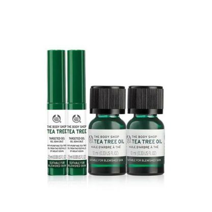 THE BODY SHOP Aceite de Árbol de Té Duo Plan (Aceite de Árbol de Té 10ml*2 + Gel de Árbol de Té 2.5ml*2)