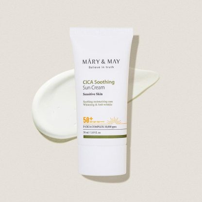 MARY&MAY Cica Crema Solar Calmante SPF50+ PA++++ 50mL