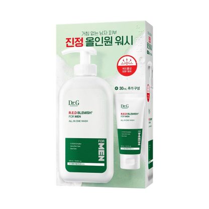 Set especial Dr.G Red Blemish para hombre All In One Wash 500 ml (+30 ml) - Imagen 2