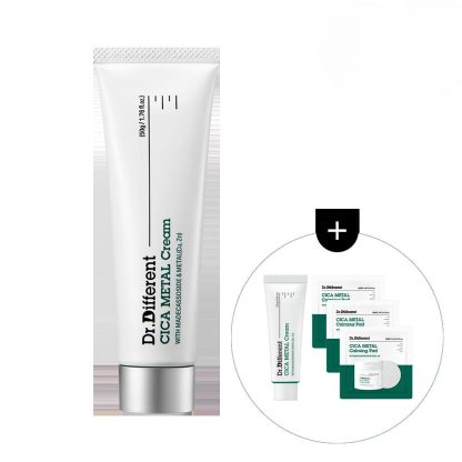 Dr.Different Set Especial Cica Metal Cream 50g (+Cica Cream 20g + Cica Pad 6 Discos) - Imagen 2