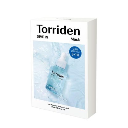 Torriden Dive In Mascarilla De Ácido Hialurónico De Bajo Molecular Hoja 5+1ea