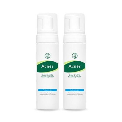 Acnes Clear & White Foaming Wash 1+1 Set especial