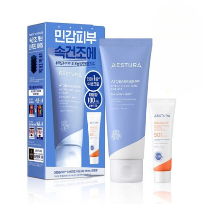 AESTURA Atobarrier 365 Crema Hidro Calmante 100mL Set Especial (+Protector Solar Mineral 10mL)