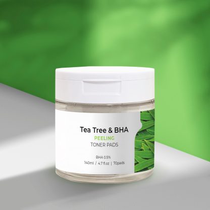 Almohadilla tónica Tea Tree de J.Cosmec, 140 ml, 70 hojas