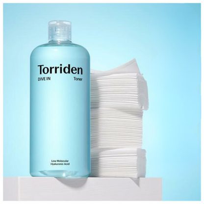 Torriden Dive-in Tónico Ácido Hialurónico De Bajo Molecular 500ml Especial (+ 60 discos de algodón)